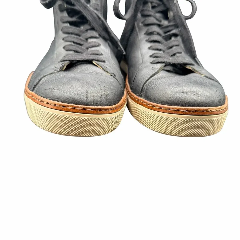 Banana Republic Black Leather High Top Sneakers Men’s 10.5 Casual